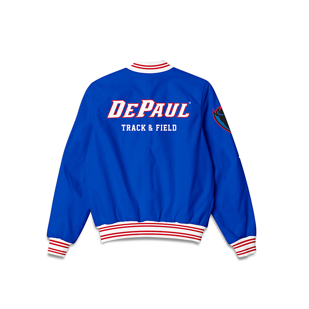DePaul - NCAA Men's Track & Field : Kaleb Rasheed - Bomber Jacket-1