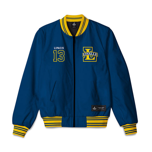 La Salle - NCAA Men's Basketball : Maximillian Lipacis - Bomber Jacket-0