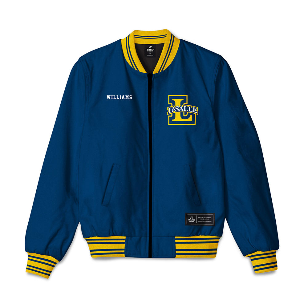 La Salle - NCAA Men's Track & Field : Quentin Williams - Bomber Jacket-0