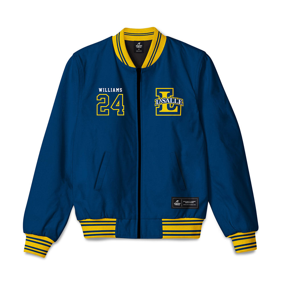 La Salle - NCAA Women's Basketball : Kiara Williams - Bomber Jacket-0