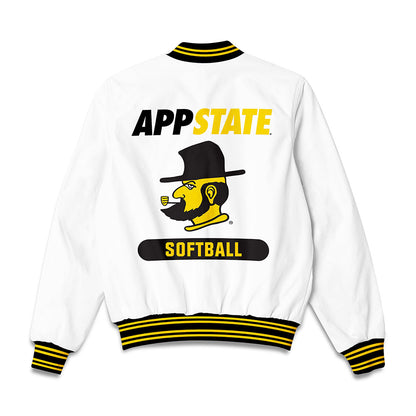 App State - NCAA Softball : Kate English - Bomber Jacket-1