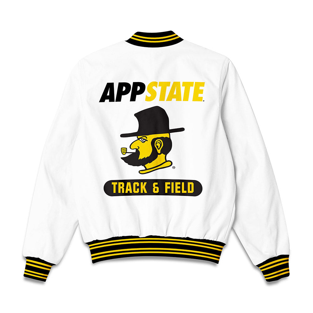 App State - NCAA Men's Track & Field : Caleb Milton - Bomber Jacket-1