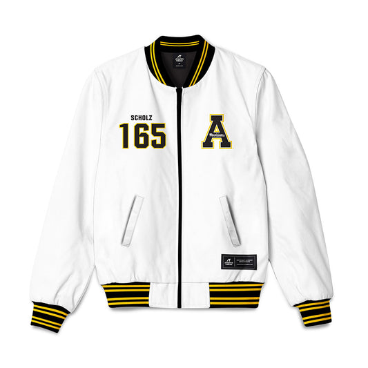 App State - NCAA Wrestling : Luke Scholz - Bomber Jacket-0