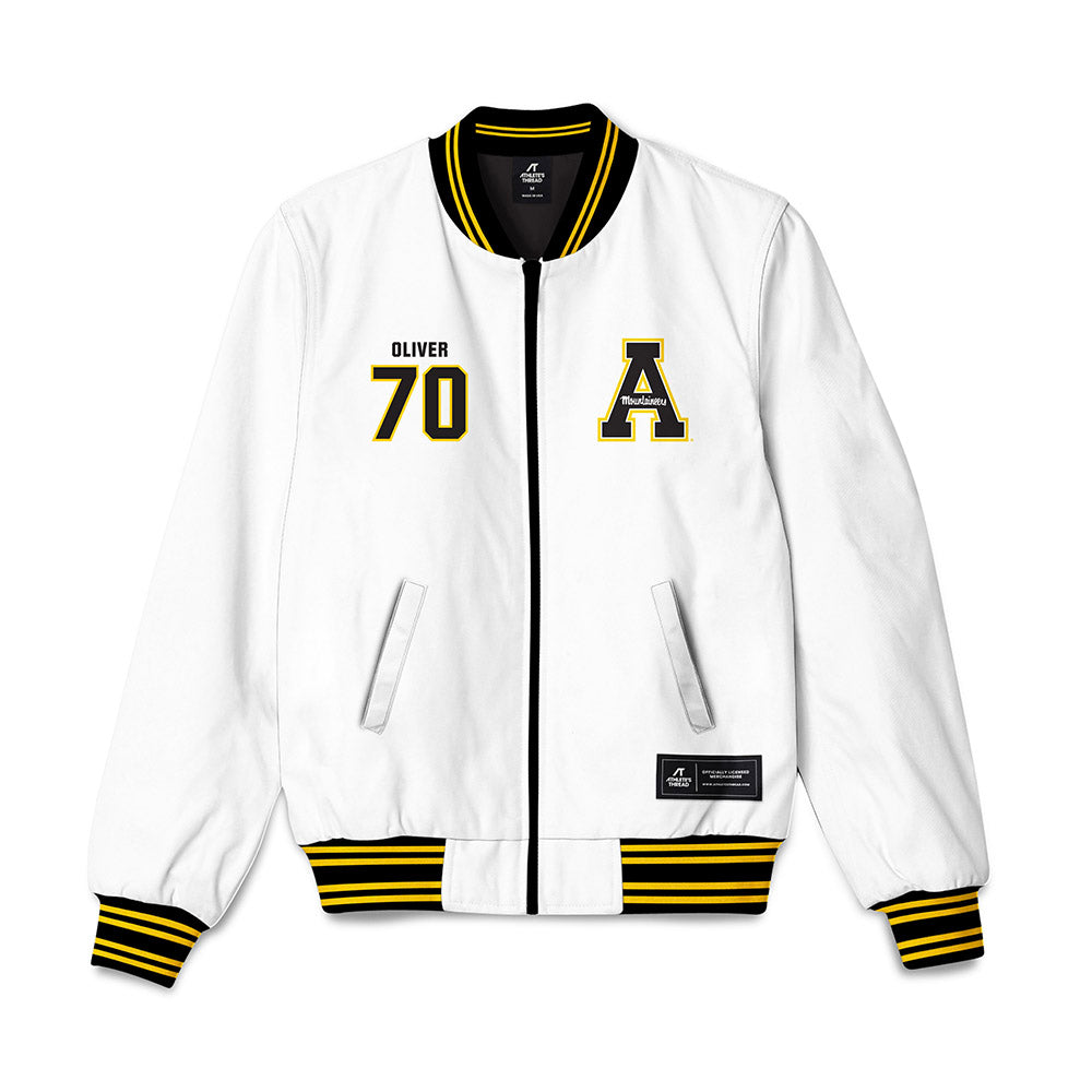 App State - NCAA Football : Aljonon Oliver - Bomber Jacket-0