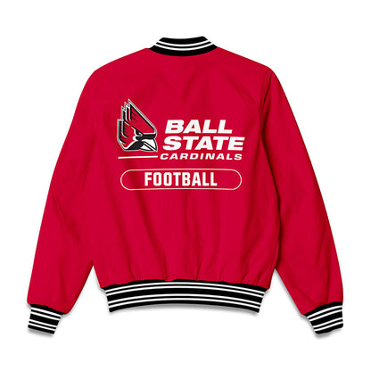 Ball State - NCAA Football : Kaleb Stewart - Bomber Jacket-1