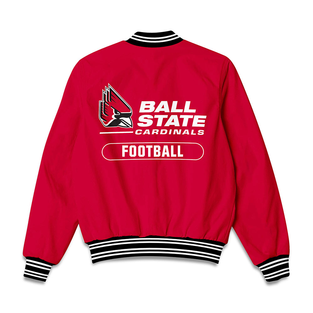 Ball State - NCAA Football : Joshua Coleman - Bomber Jacket-1