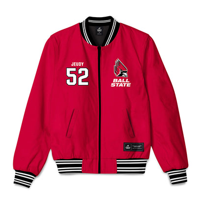 Ball State - NCAA Football : Jacob Jeudy - Bomber Jacket-0