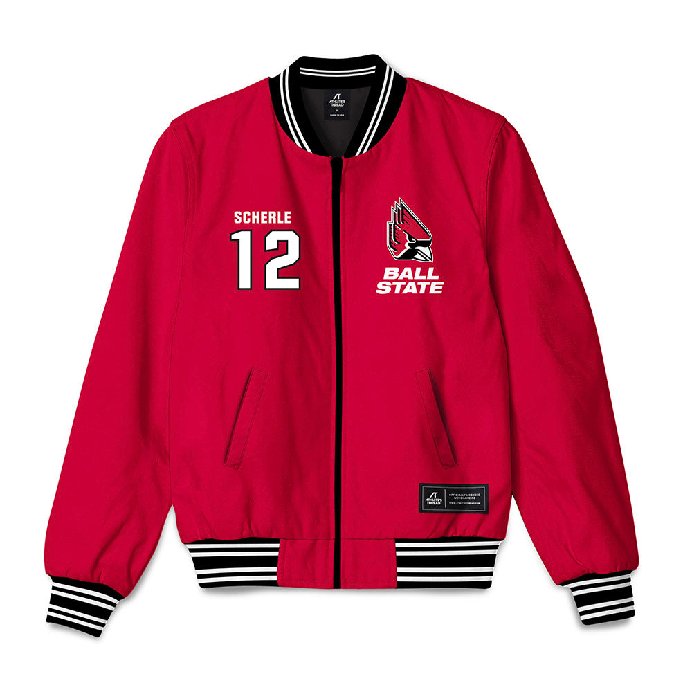 Ball State - NCAA Football : Alex Scherle - Bomber Jacket-0