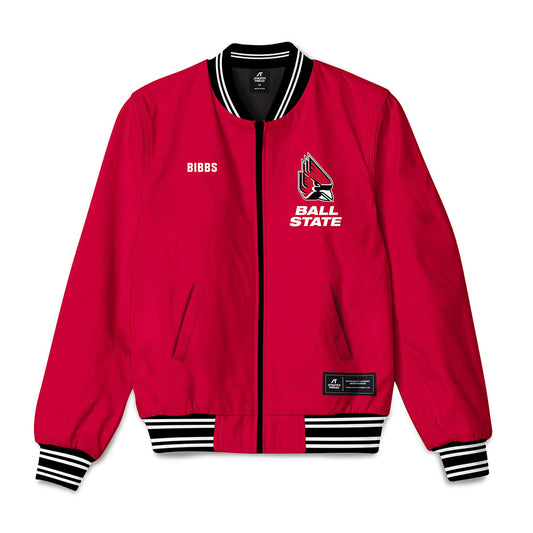 Ball State - NCAA Women's Track & Field : Trinity Bibbs - Bomber Jacket-0