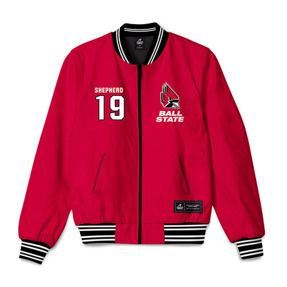 Ball State - NCAA Football : Deondre Shepherd - Bomber Jacket-0