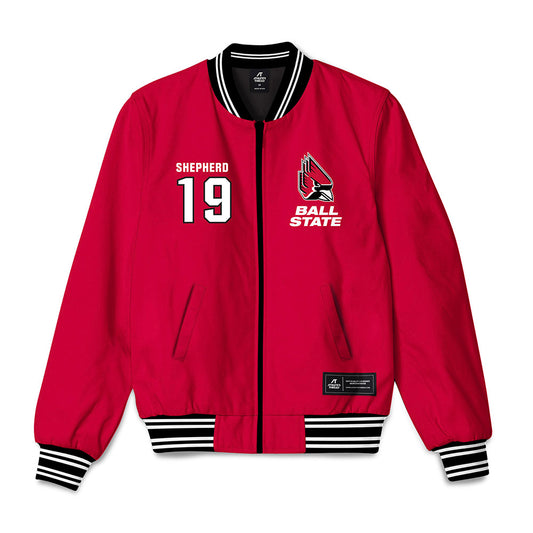 Ball State - NCAA Football : Deondre Shepherd - Bomber Jacket-0