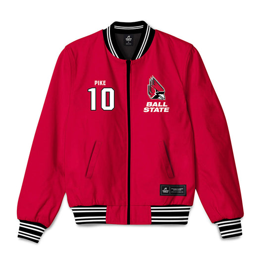 Ball State - NCAA Women's Volleyball : Leah Pike - Bomber Jacket-0