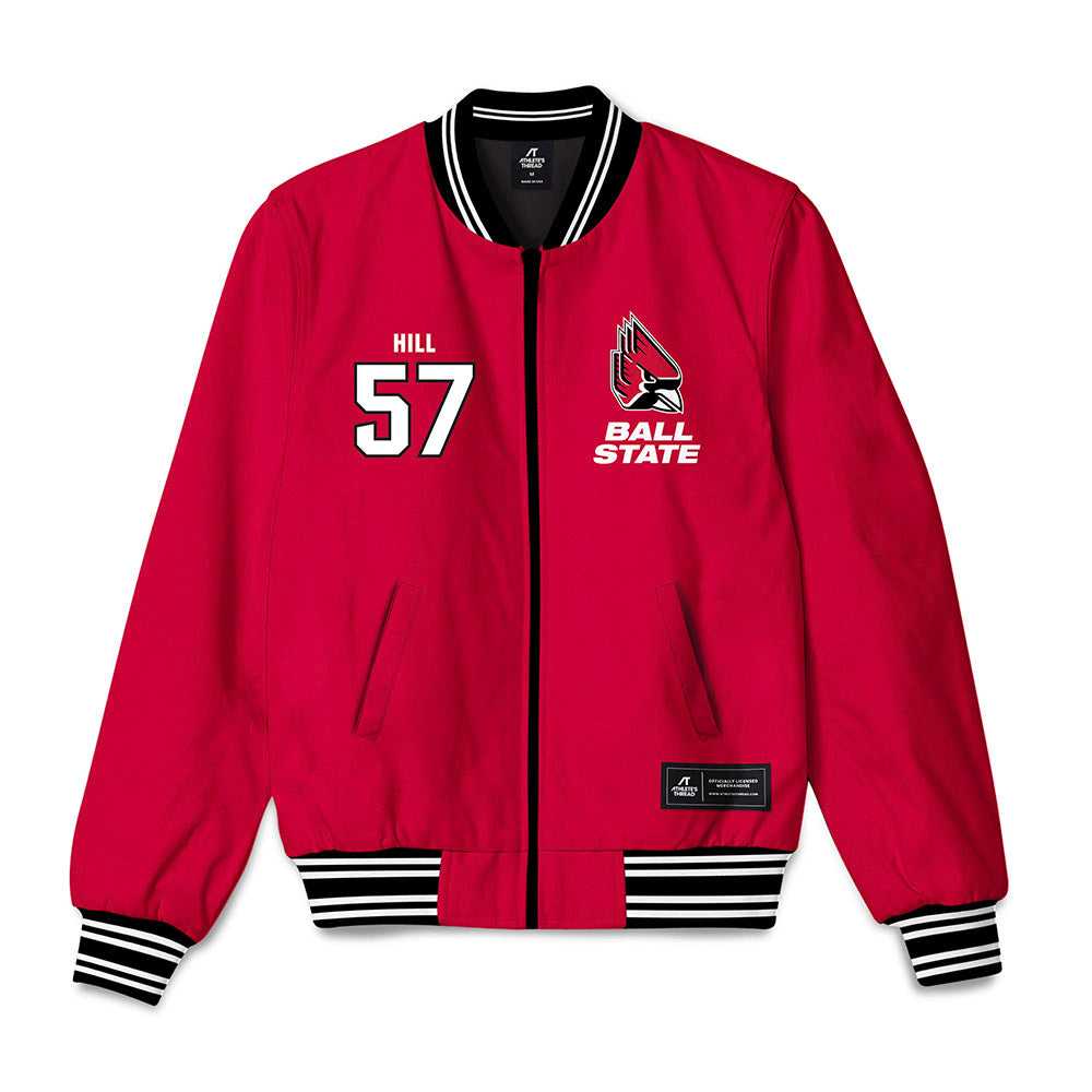 Ball State - NCAA Football : Reese Hill - Bomber Jacket-0