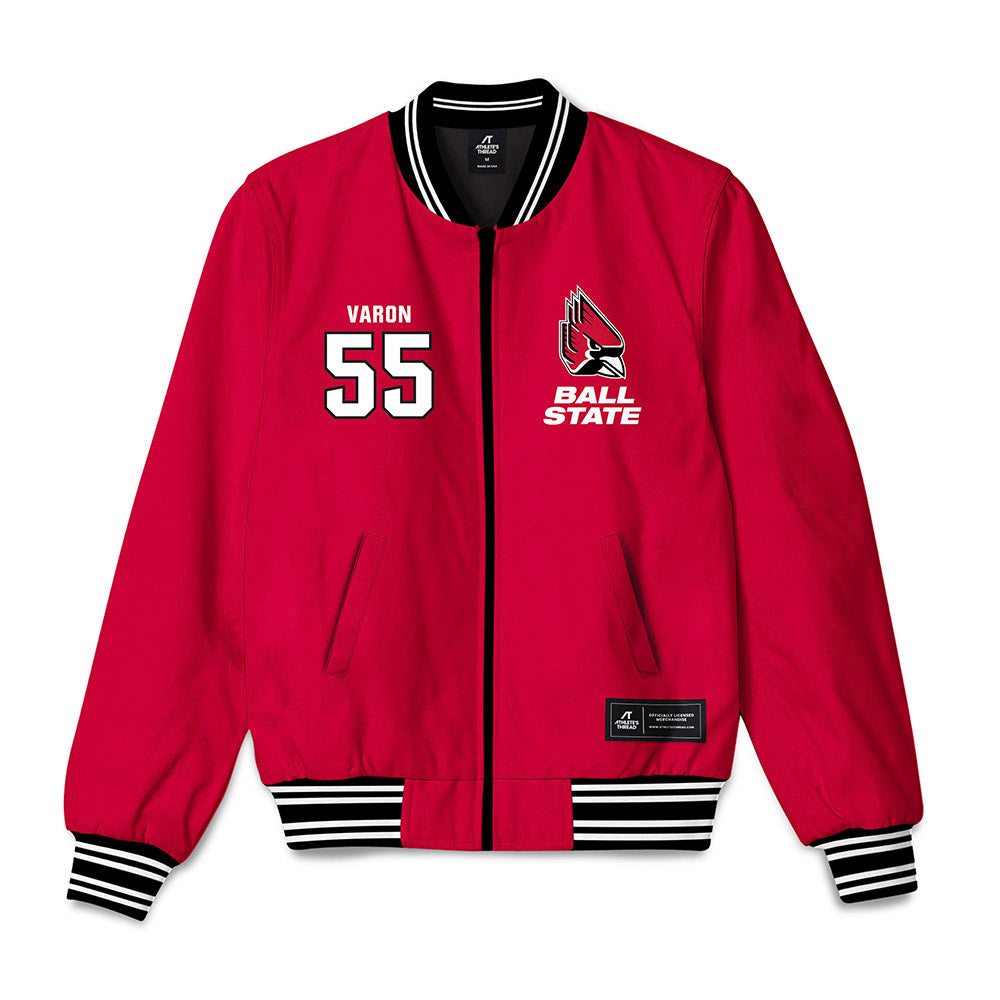 Ball State - NCAA Football : Michael Varon - Bomber Jacket-0