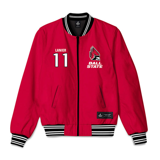 Ball State - NCAA Football : Donovan Lanier - Bomber Jacket-0