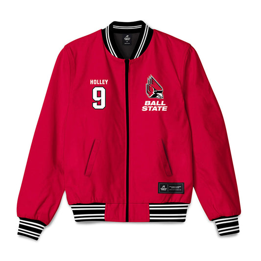 Ball State - NCAA Women's Basketball : Helen Holley - Bomber Jacket-0