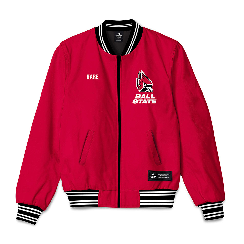 Ball State - NCAA Women's Gymnastics : Kinlee Bare - Bomber Jacket-0