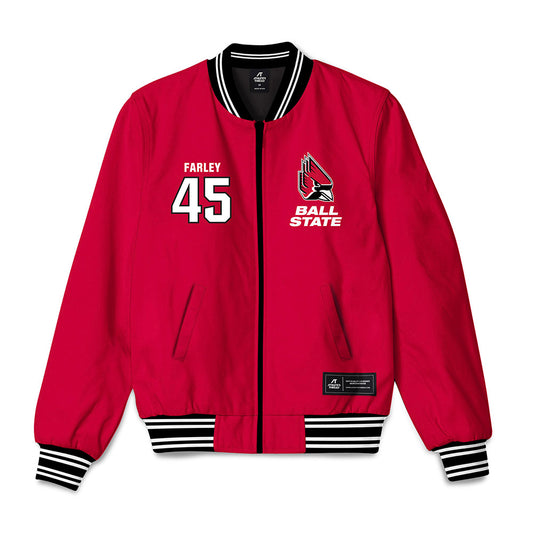Ball State - NCAA Men's Basketball : Alex Farley - Bomber Jacket-0