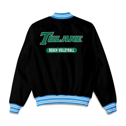 Tulane - NCAA Beach Volleyball : Lauren Mann - Bomber Jacket-1