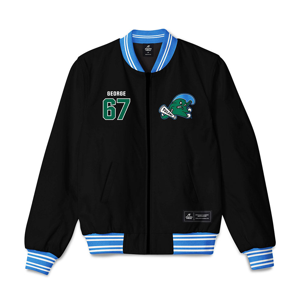 Tulane - NCAA Football : Tylan George - Bomber Jacket-0