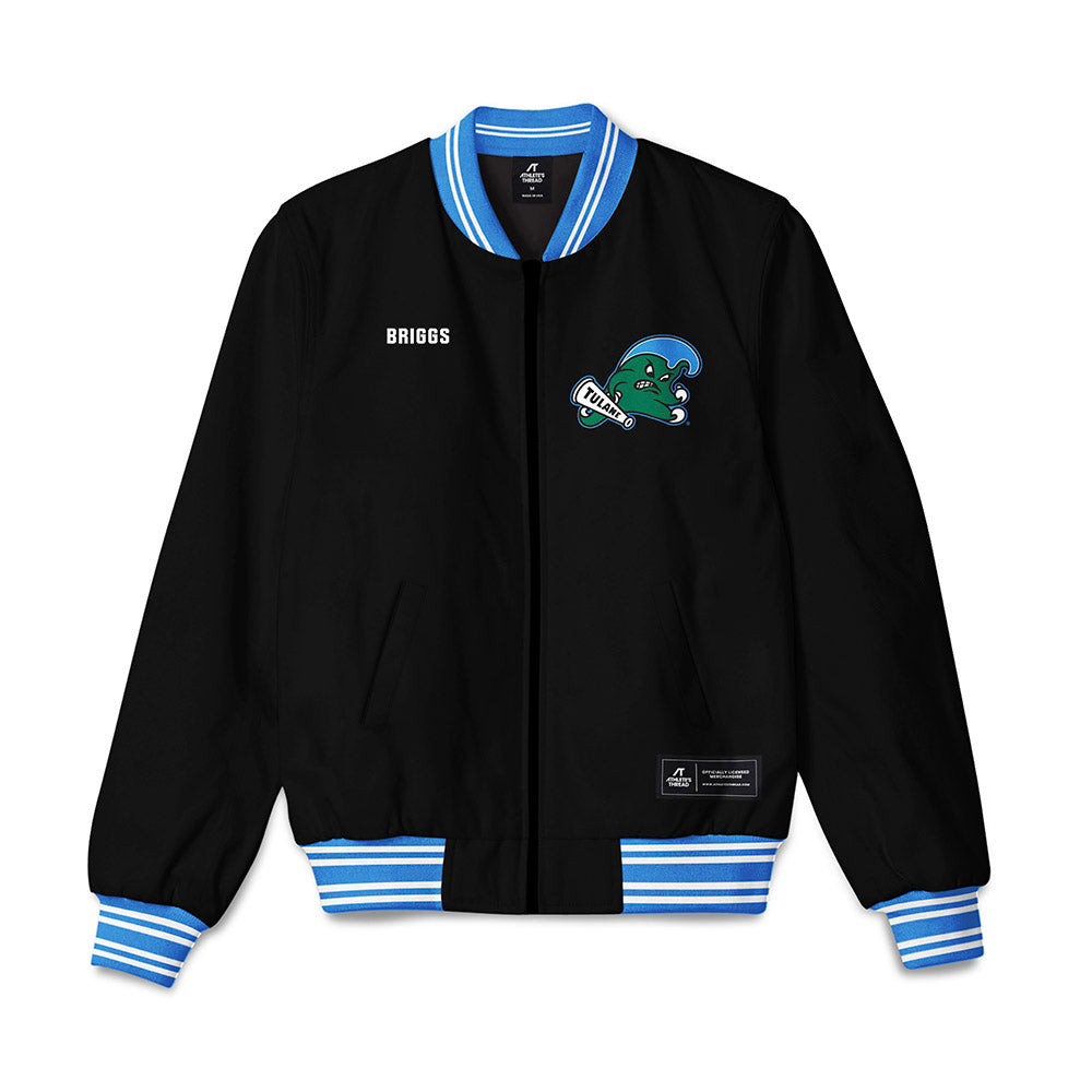 Tulane - NCAA Women's Bowling : Malia Briggs - Bomber Jacket-0