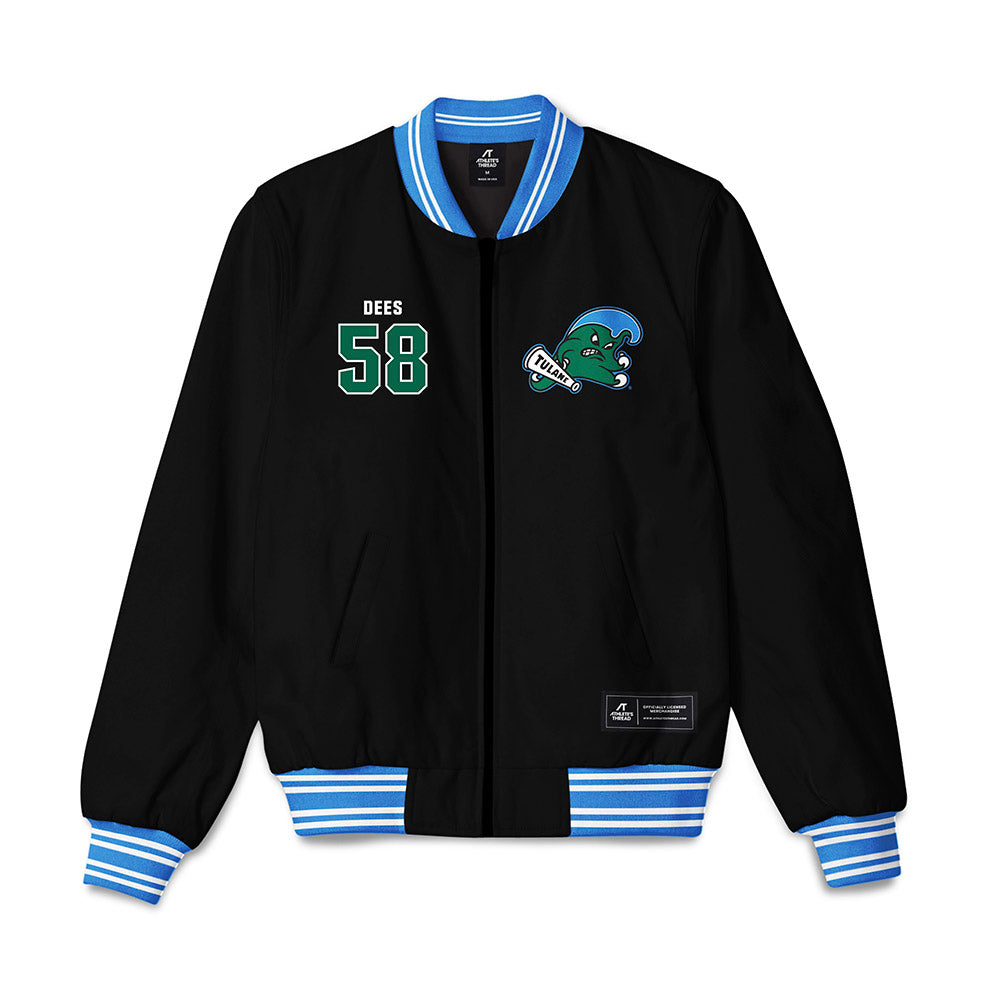 Tulane - NCAA Football : Cayden Dees - Bomber Jacket-0