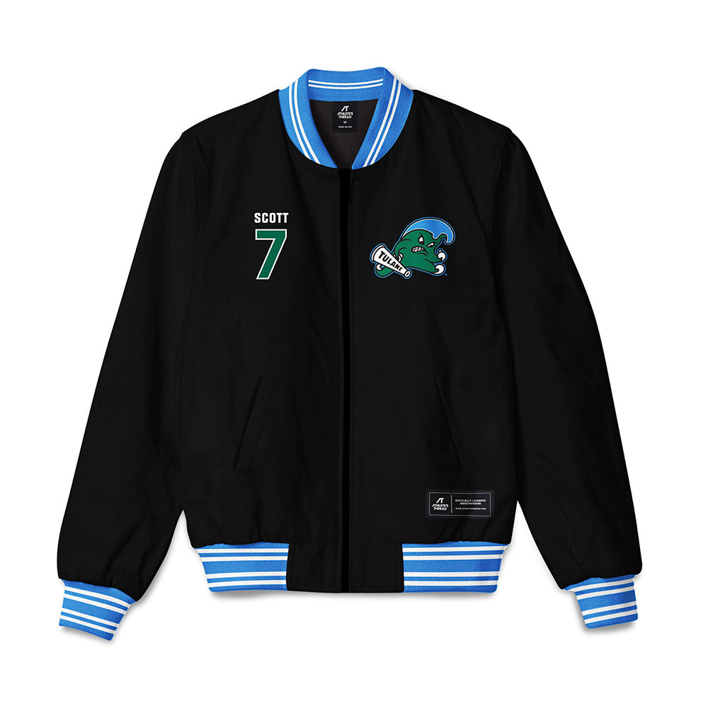 Tulane - NCAA Football : Cade Scott - Bomber Jacket-0