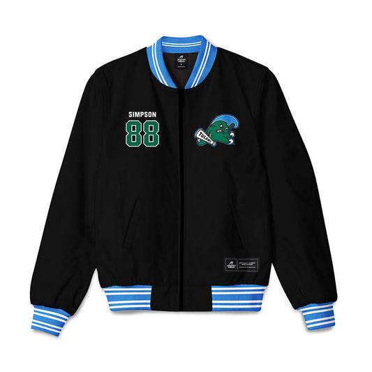 Tulane - NCAA Football : Colby Simpson - Bomber Jacket-0