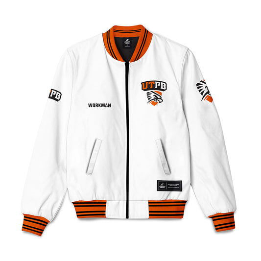 UTPB - NCAA Men's Swimming & Diving : George Workman - Bomber Jacket-0