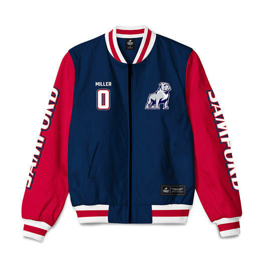 Samford - NCAA Men's Basketball : Win Miller - Bomber Jacket-0