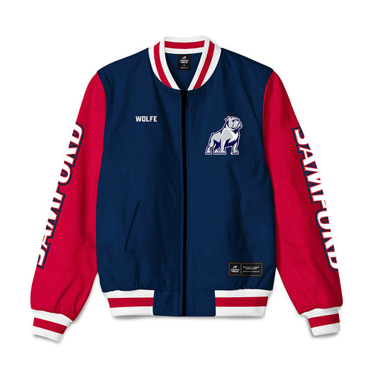 Samford - NCAA Men's Golf : Nolen Wolfe - Bomber Jacket-0