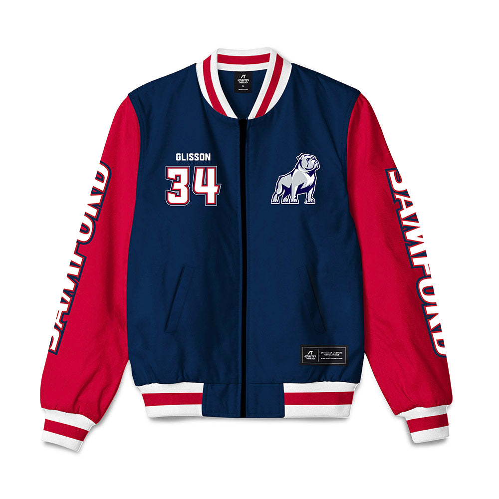 Samford - NCAA Women's Soccer : Layton Glisson - Bomber Jacket-0