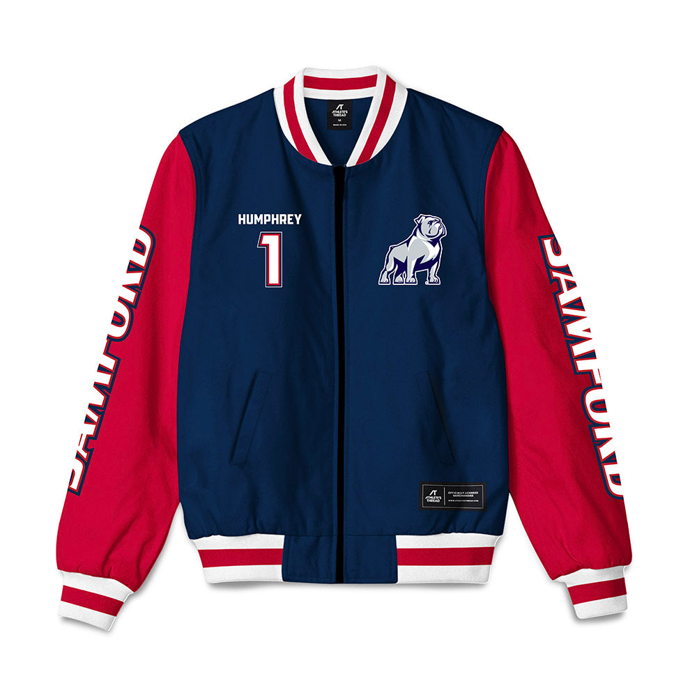 Samford - NCAA Men's Basketball : DaJion Humphrey - Bomber Jacket-0