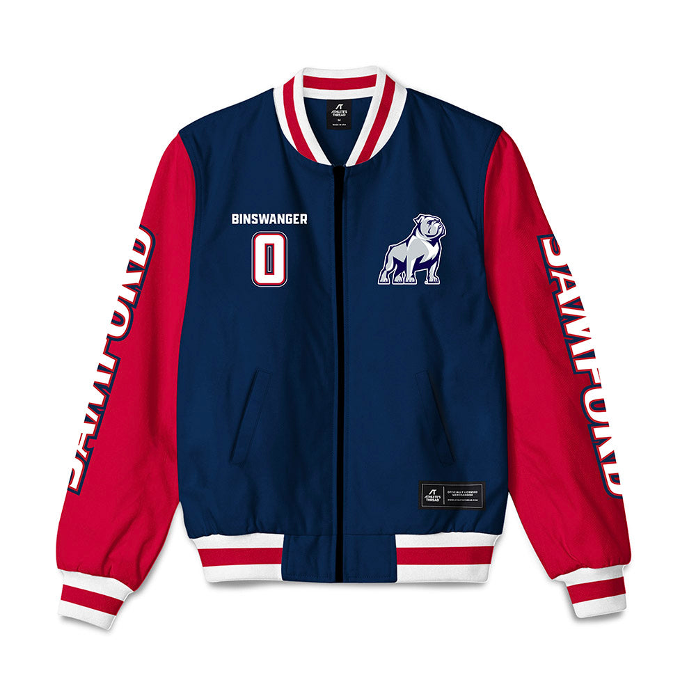 Samford - NCAA Women's Basketball : Paisley Binswanger - Bomber Jacket-0