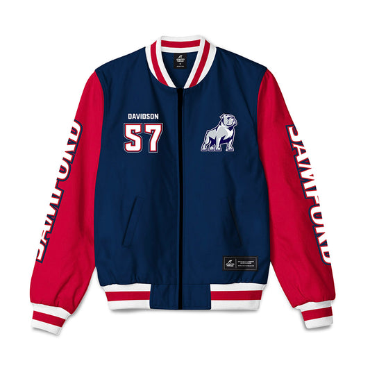 Samford - NCAA Football : Web Davidson - Bomber Jacket-0
