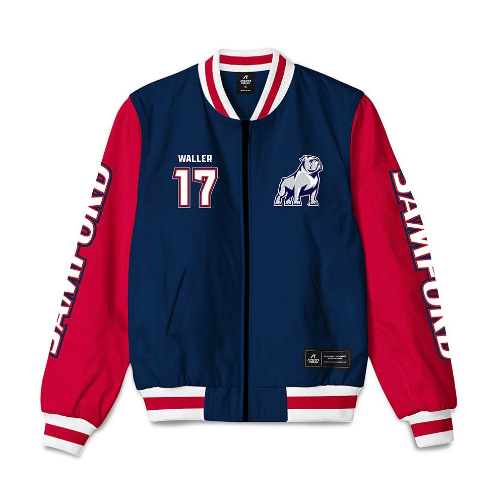Samford - NCAA Football : Maddox Waller - Bomber Jacket-0