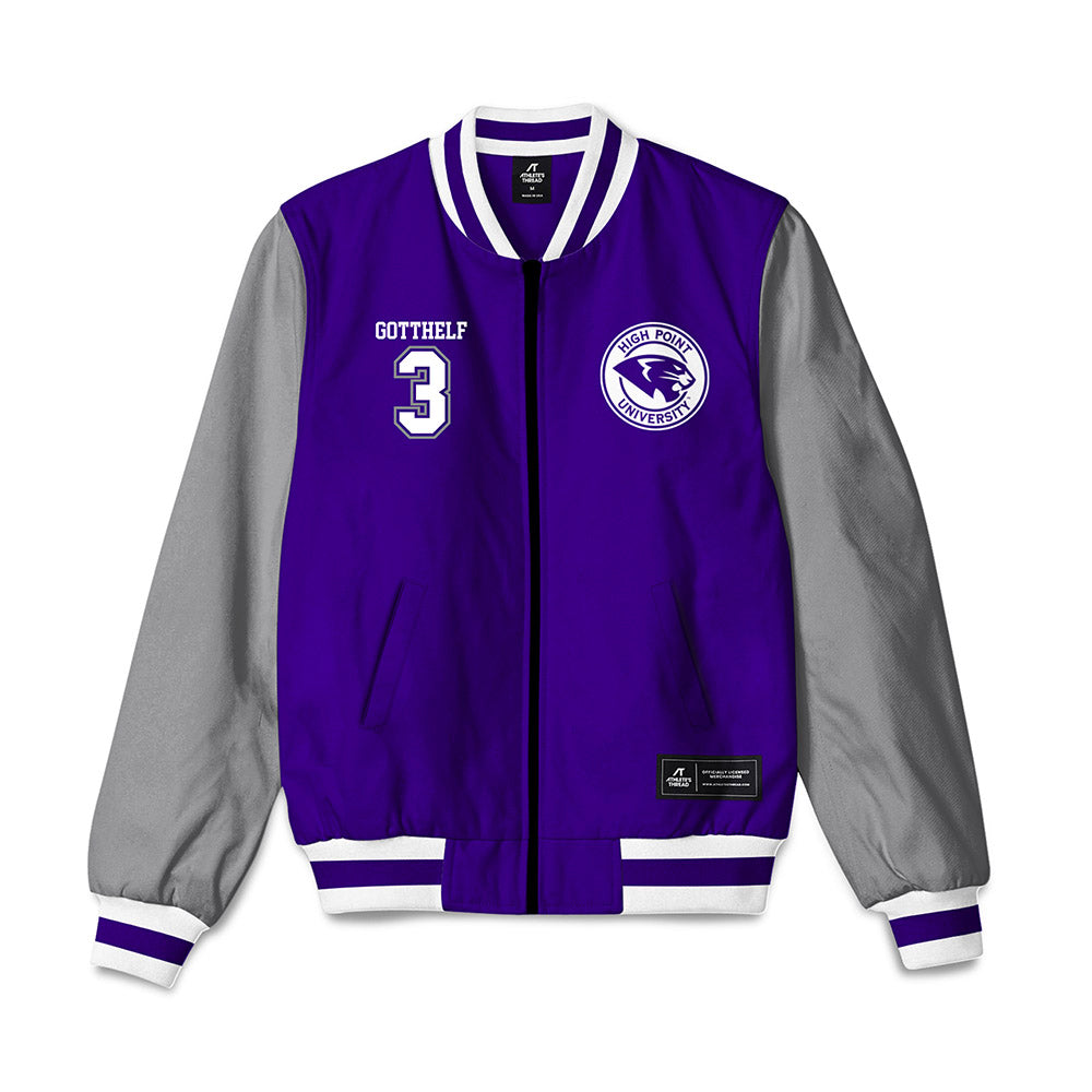 High Point - NCAA Baseball : Zach Gotthelf - Bomber Jacket-0