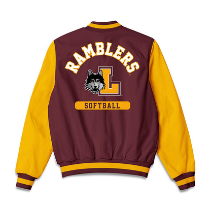 Loyola - NCAA Softball : Evelyn Miller - Bomber Jacket-1