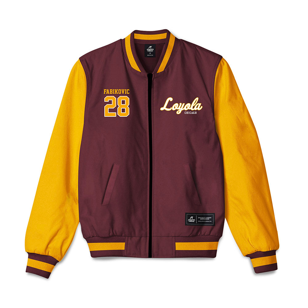 Loyola - NCAA Men's Volleyball : Daniel Fabikovic - Bomber Jacket-0