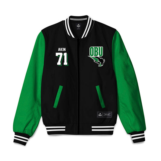 OKBU - NCAA Football : Owen Akin - Bomber Jacket-0