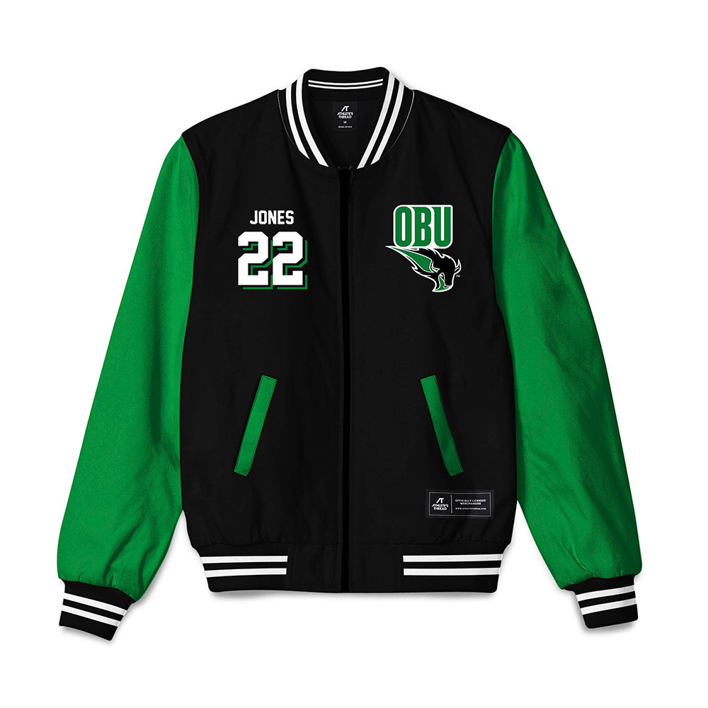 OKBU - NCAA Women's Basketball : Brianna Jones - Bomber Jacket-0
