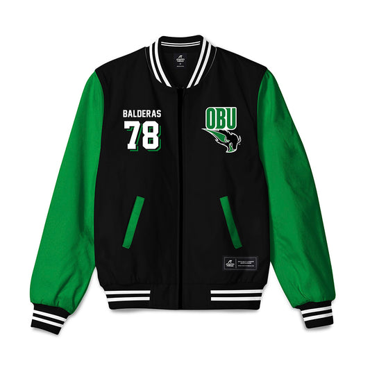 OKBU - NCAA Football : David Balderas - Bomber Jacket-0