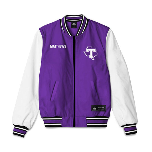 Tarleton State - NCAA Men's Track & Field : Aidan Matthews - Bomber Jacket