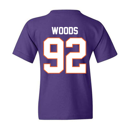 Clemson - NCAA Football : Davarrick Woods - Classic Shersey Youth T-Shirt-1