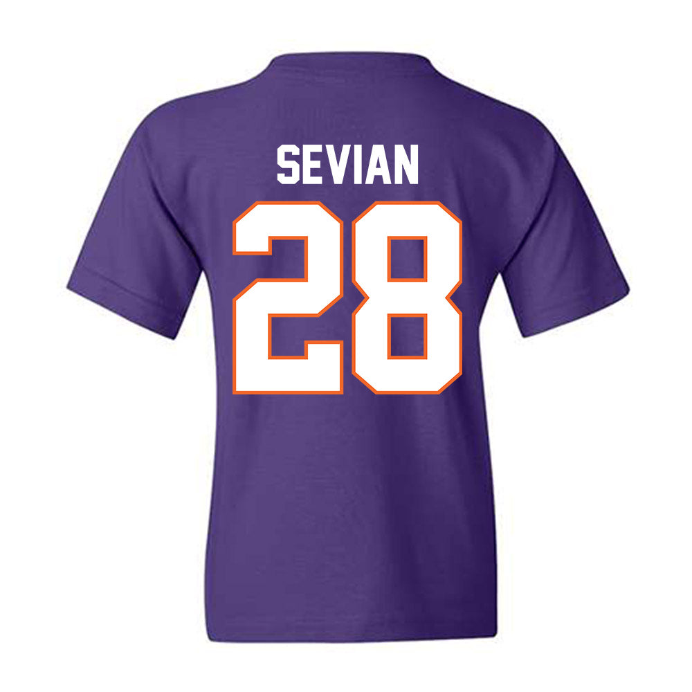 Clemson - NCAA Men's Soccer : Xander Sevian - Classic Shersey Youth T-Shirt-1