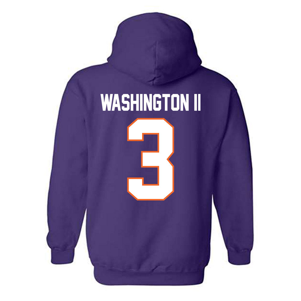 Clemson - NCAA Football : Elliot Washington II - Classic Shersey Hooded Sweatshirt-1