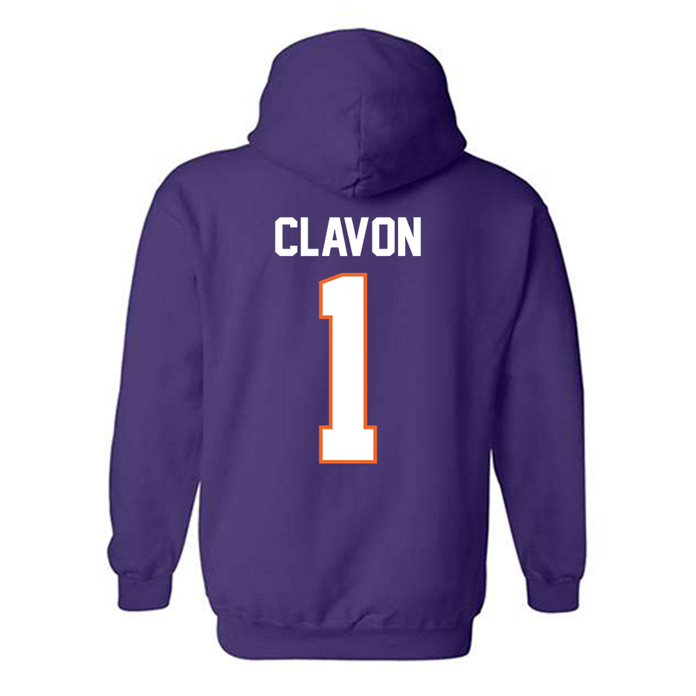 Clemson - NCAA Baseball : Bryce Clavon - Classic Shersey Hooded Sweatshirt-1