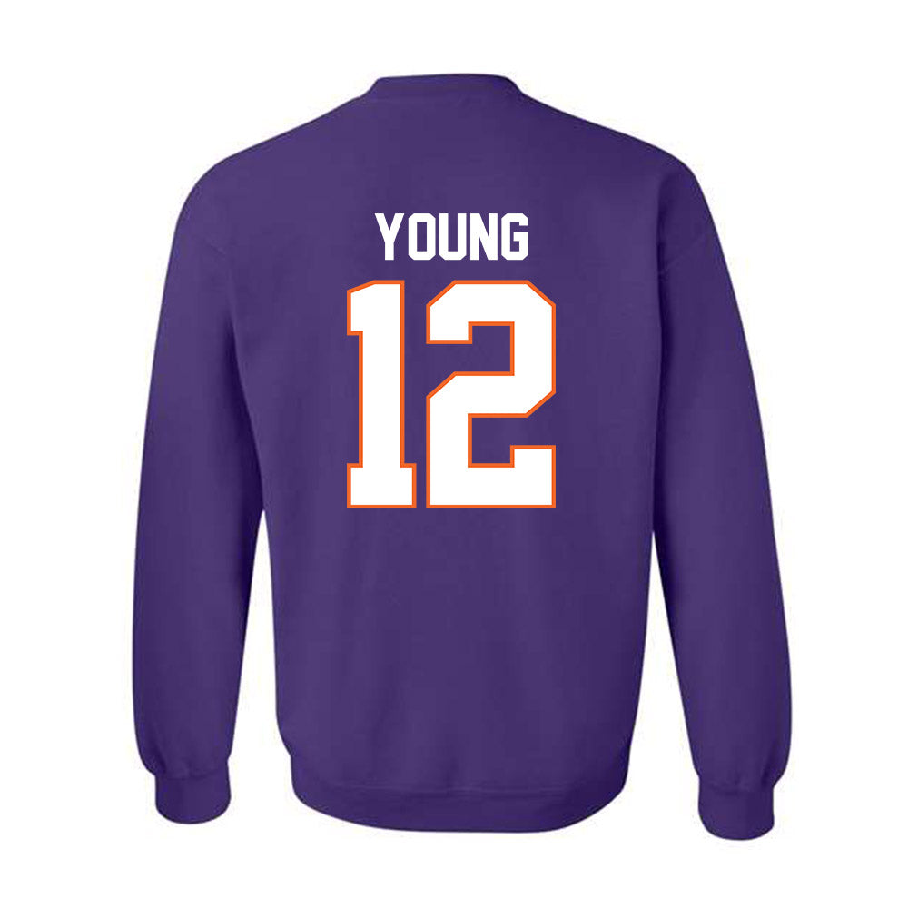Clemson - NCAA Football : Shavar Young - Classic Shersey Crewneck Sweatshirt-1