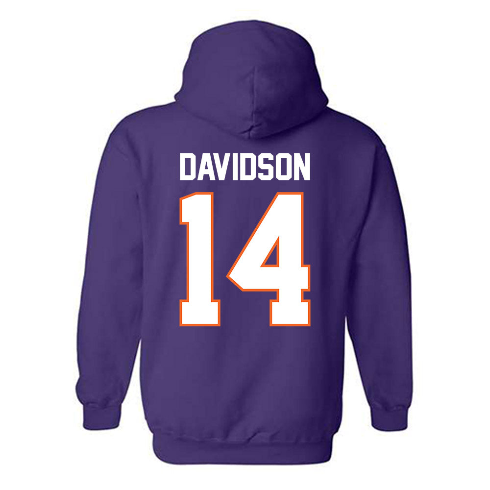 Clemson - NCAA Men's Basketball : Blake Davidson - Classic Shersey Hooded Sweatshirt-1