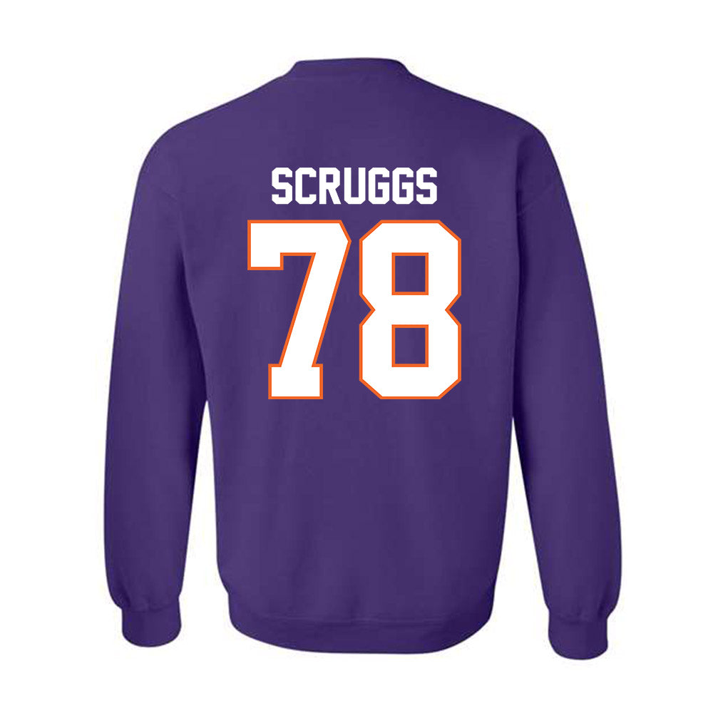 Clemson - NCAA Football : Carter Scruggs - Classic Shersey Crewneck Sweatshirt-1